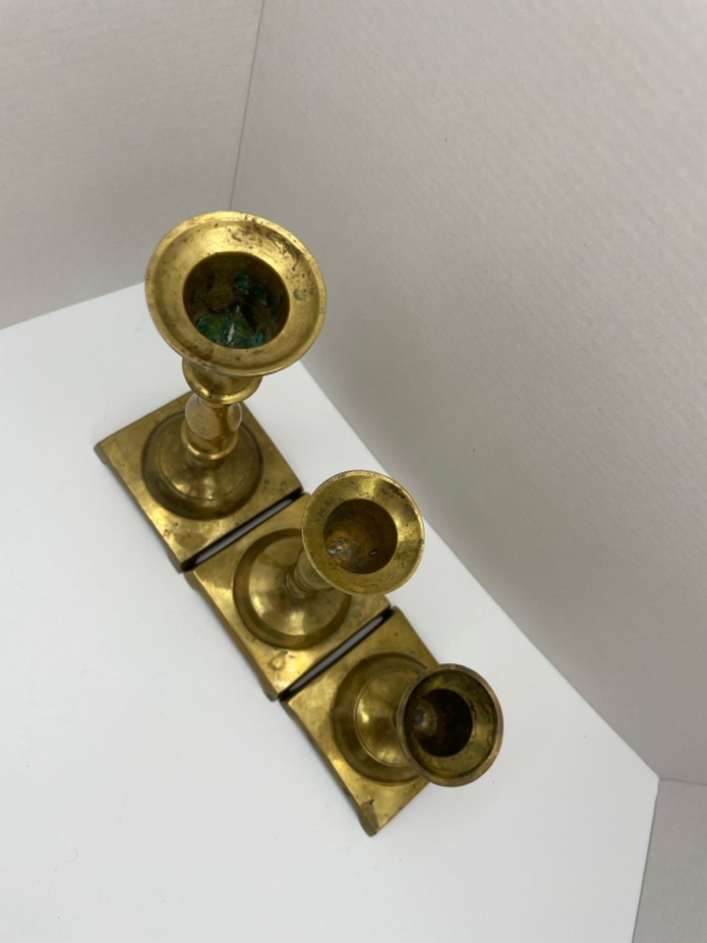 Brass Candlestick Set - Vintage Brass/Gold Home Accents - Picture 12 of 16